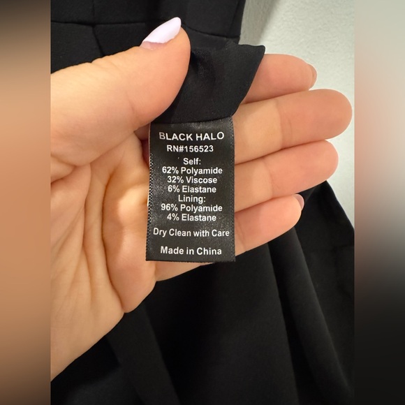 Black Halo Harbor Dress in Black Size 2 - Picture 8 of 8